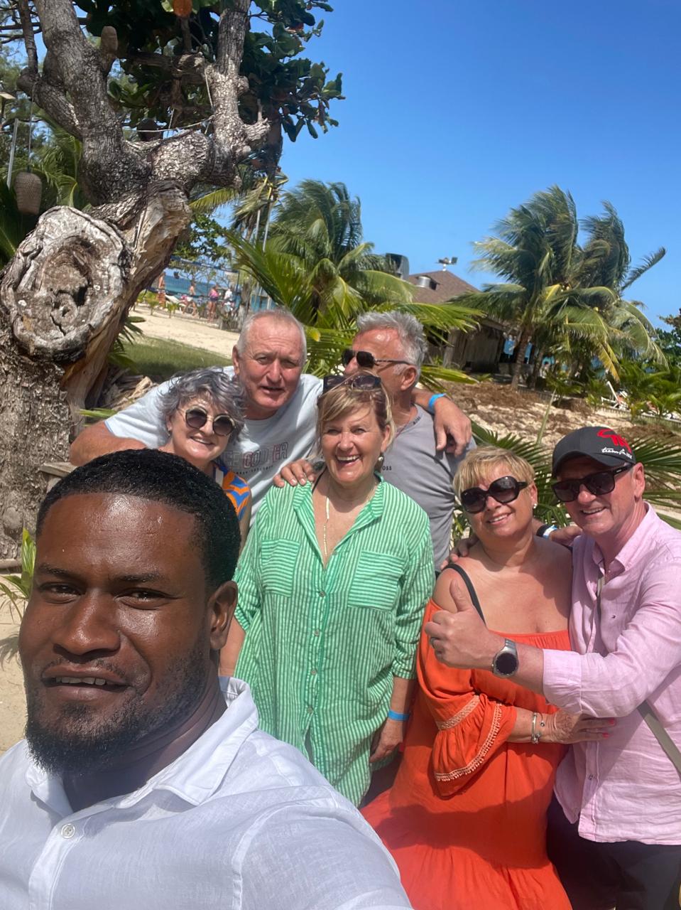 Negril Beach Tour Group Guide Selfie